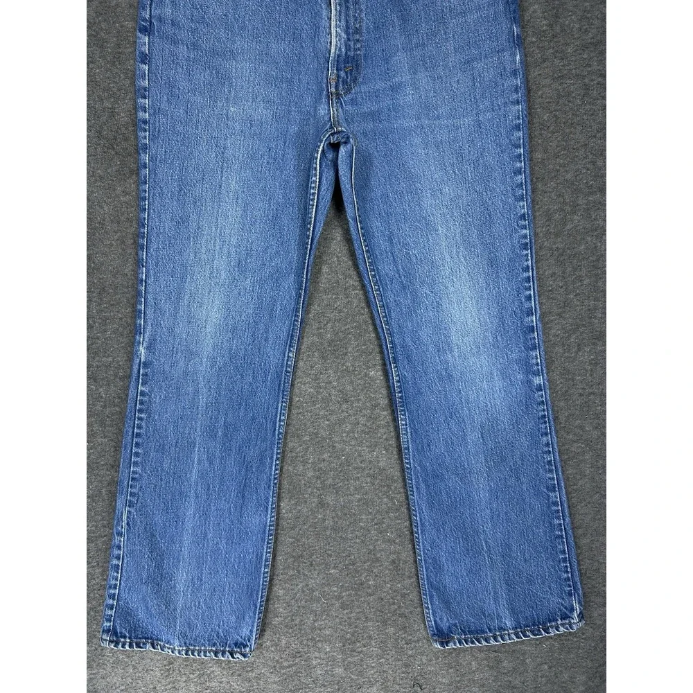 Vintage Levis Jeans Mens 34x31 (Fits 32x30) Orange Tab 517 Bootcut Made in USA